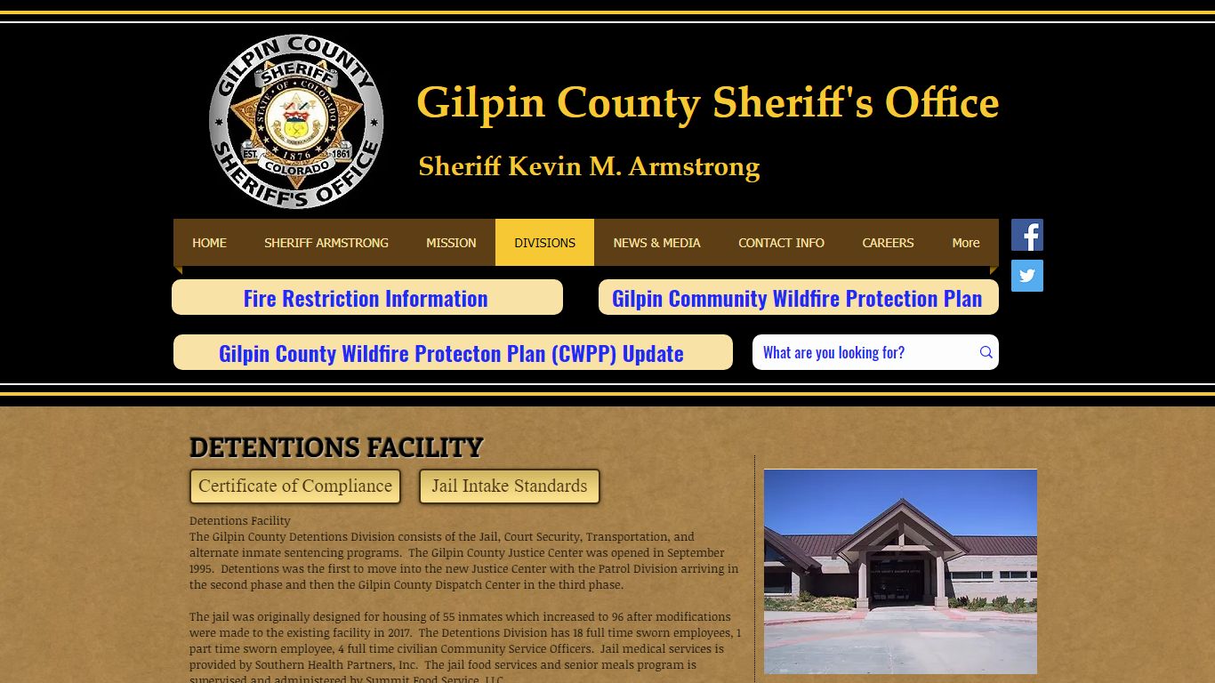 Detentions - Gilpin County Sheriff's Office