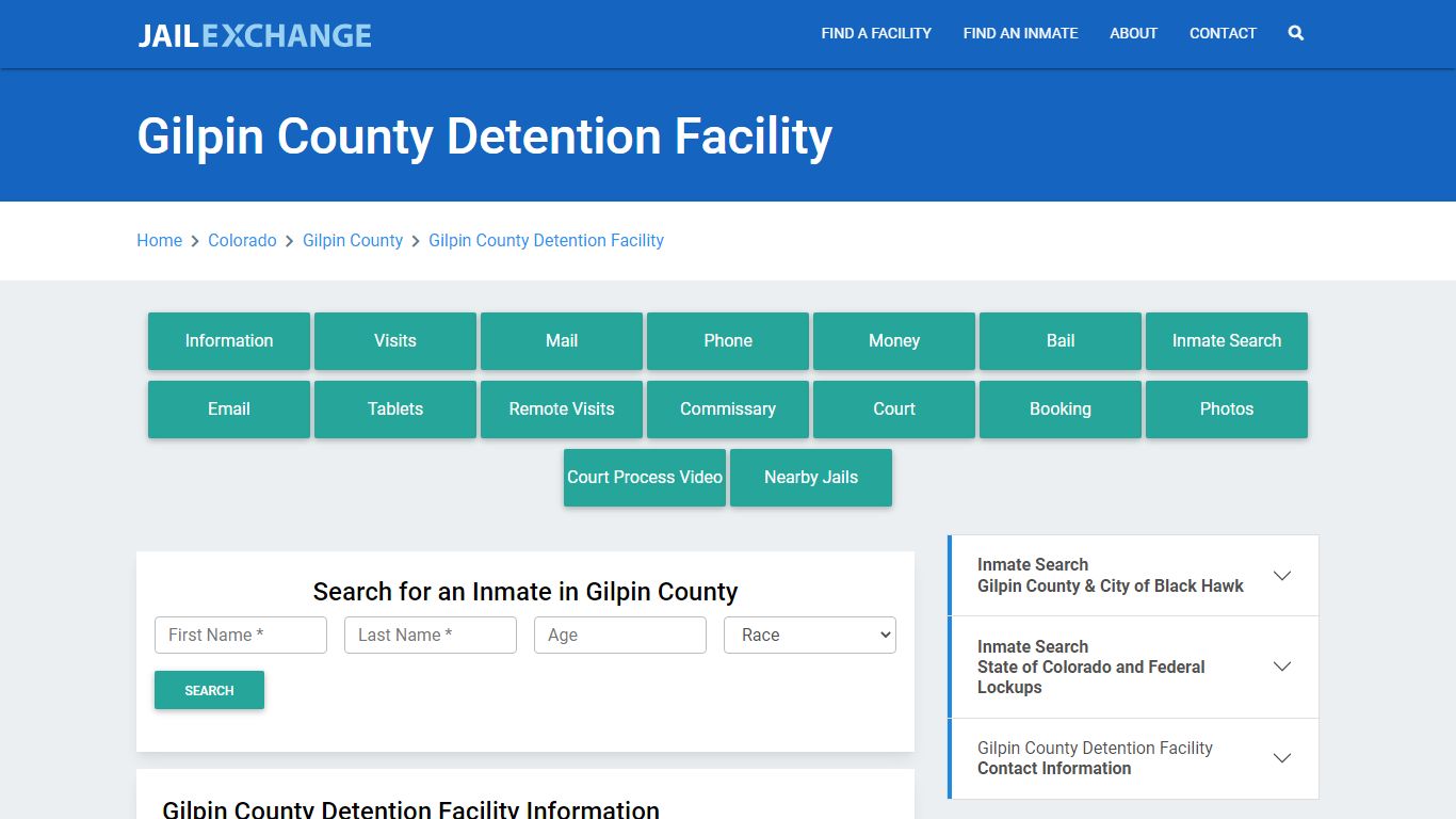Gilpin County Detention Facility - Jail Exchange